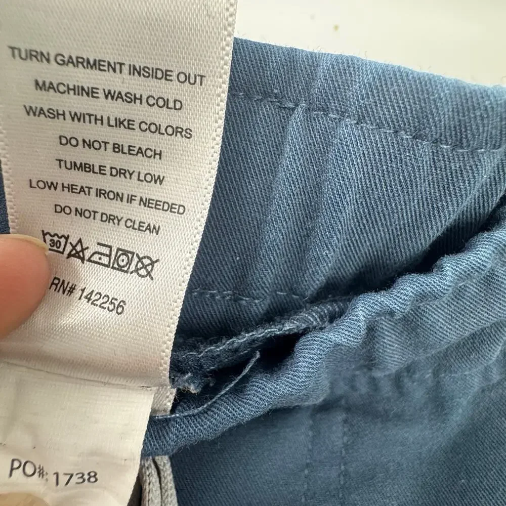 FIGS Men's Tansen Jogger Pants Classic Fit Elastic Waistband Gray Blue Size  L